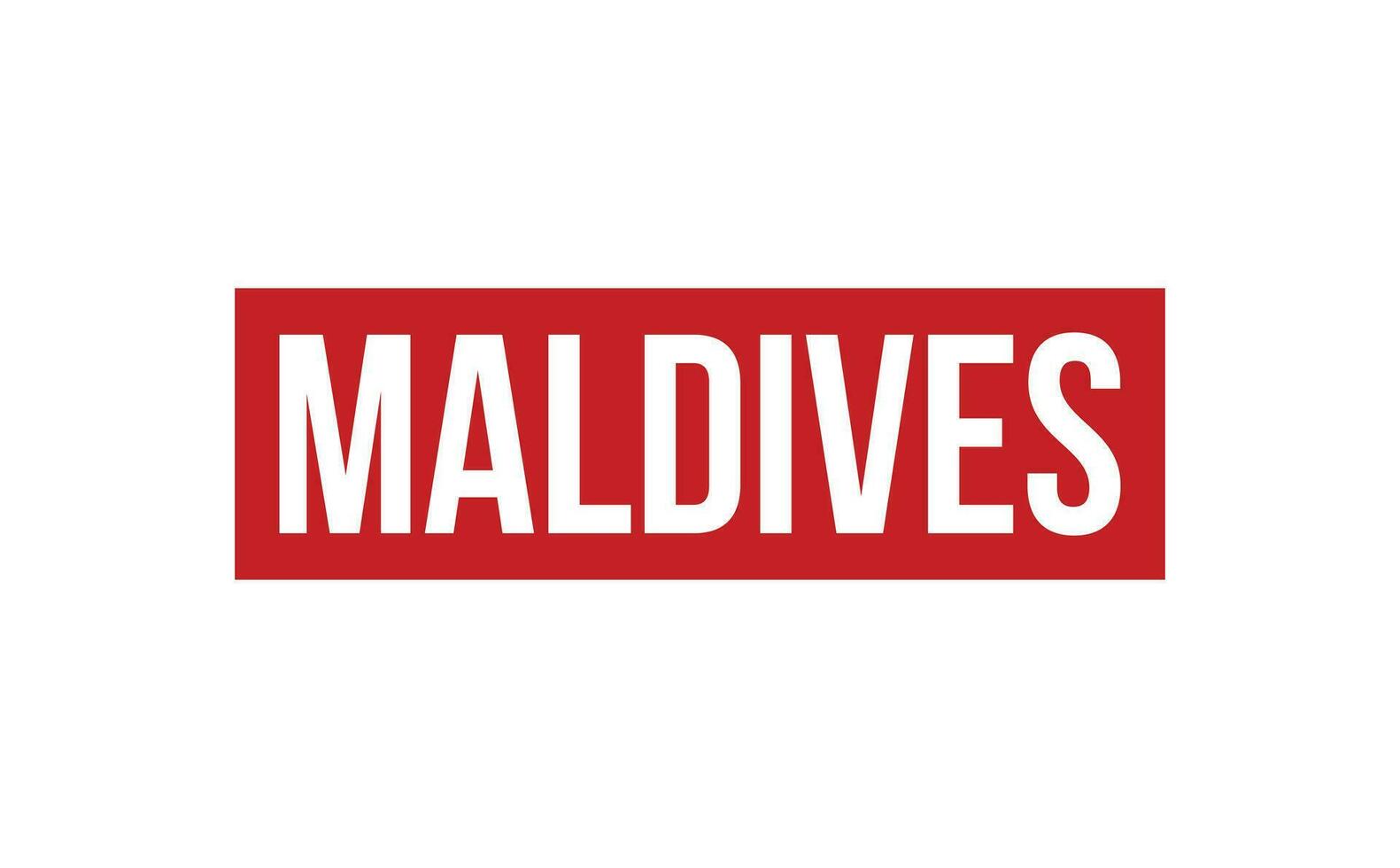 Maldives caoutchouc timbre joint vecteur