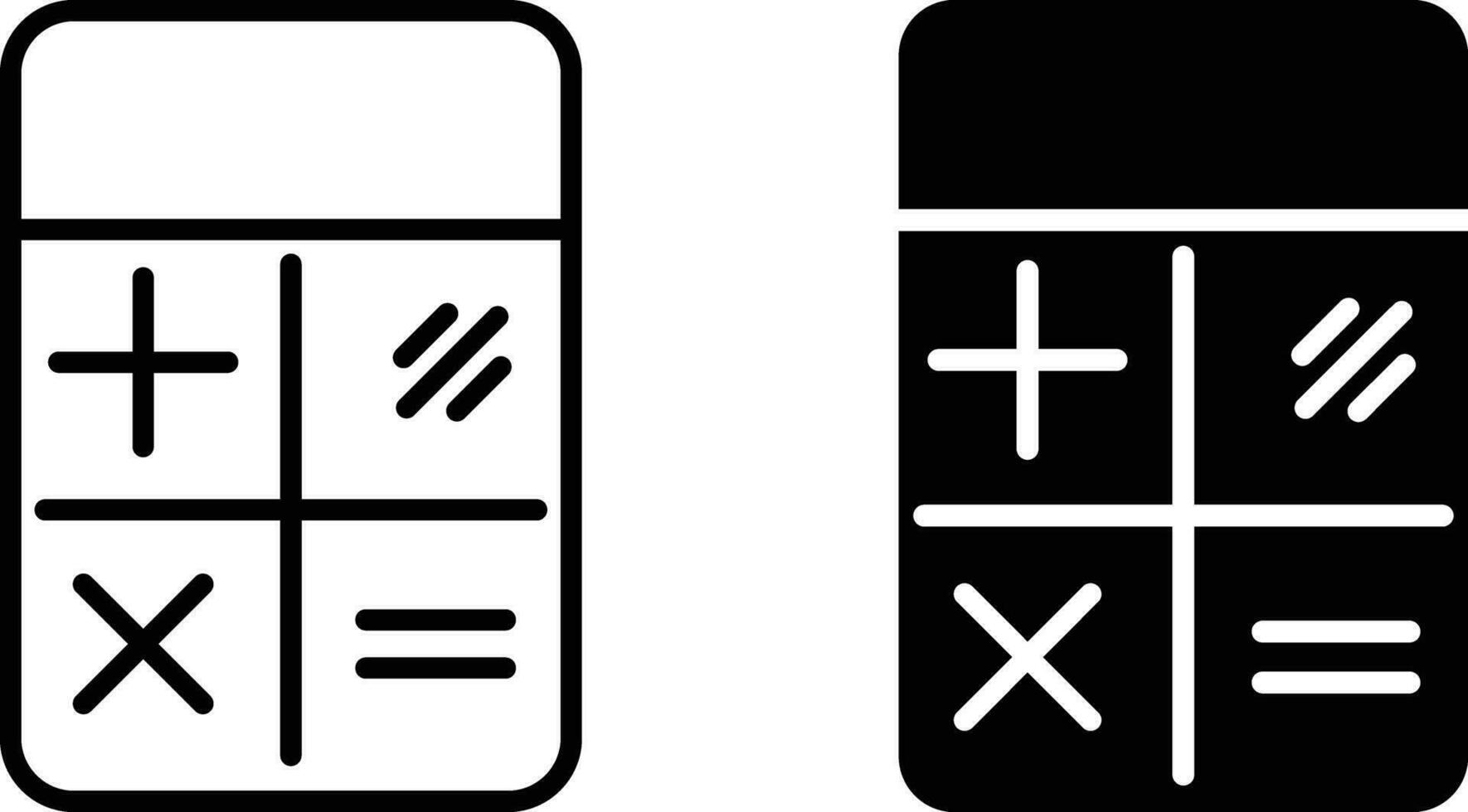 calculatrice icône feuille, Facile branché plat style ligne et solide isolé vecteur illustration sur blanc Contexte. pour applications, logo, sites Internet, symbole , interface utilisateur, ux, graphique et la toile conception. eps dix.