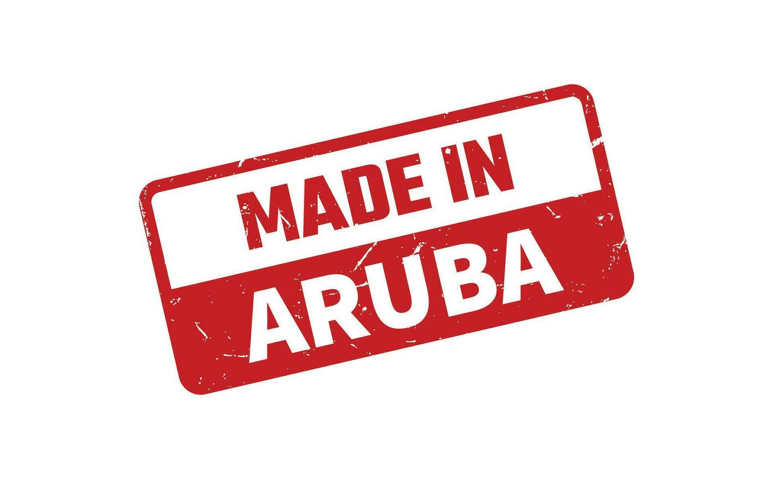 fabriqué dans aruba caoutchouc timbre vecteur