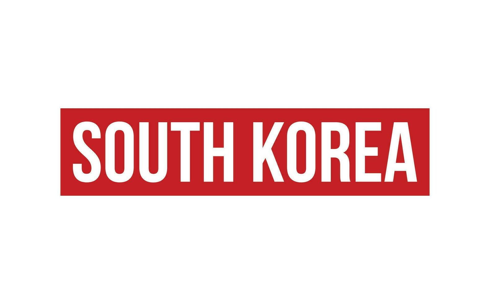Sud Corée caoutchouc timbre joint vecteur