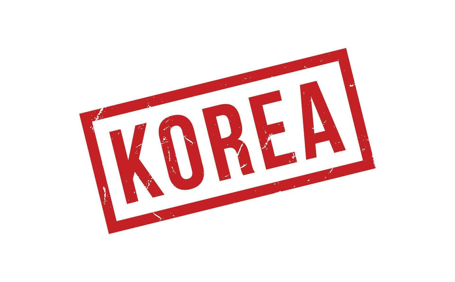 Corée caoutchouc timbre joint vecteur