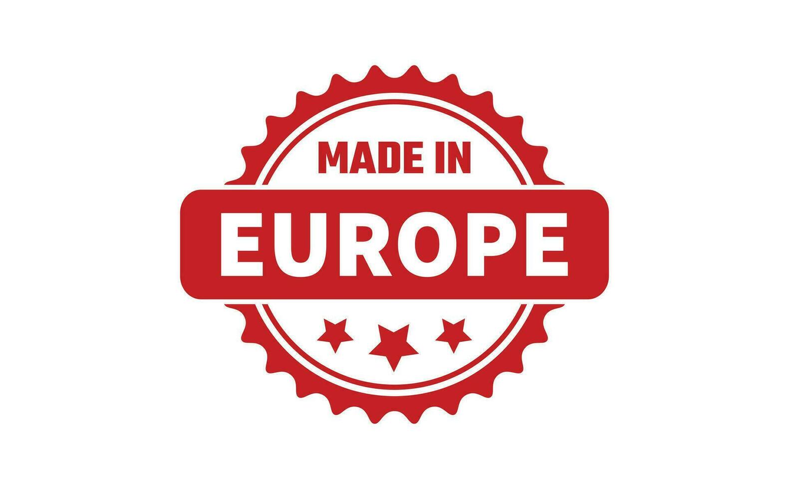 fabriqué dans L'Europe  caoutchouc timbre vecteur
