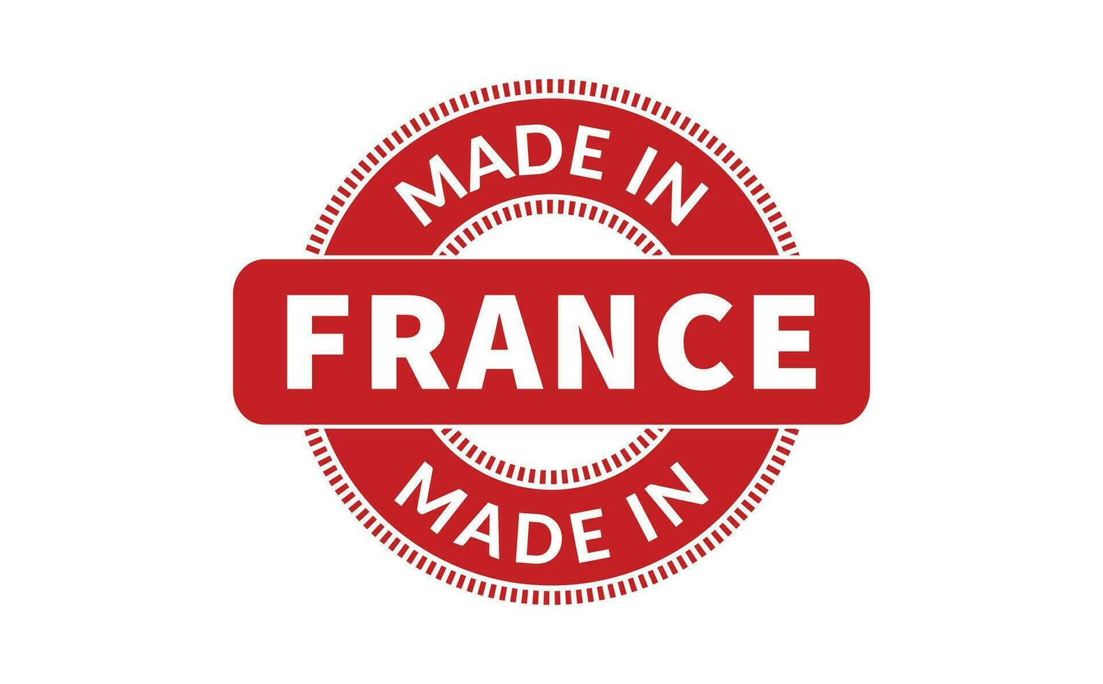 fabriqué dans France caoutchouc timbre vecteur