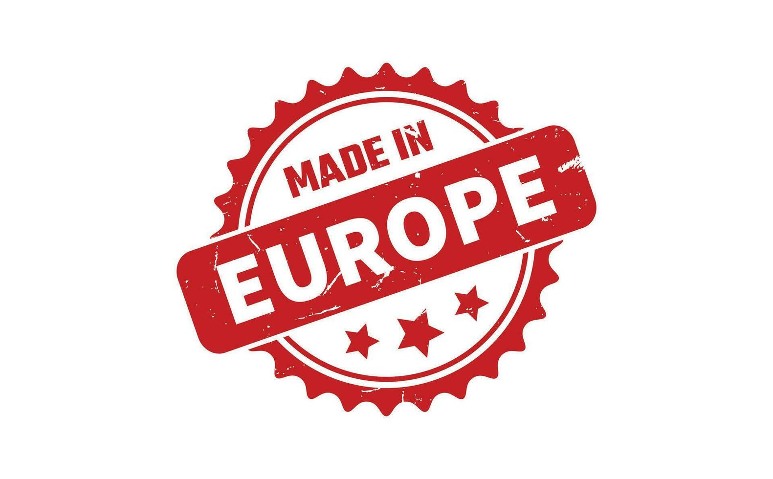 fabriqué dans L'Europe  caoutchouc timbre vecteur