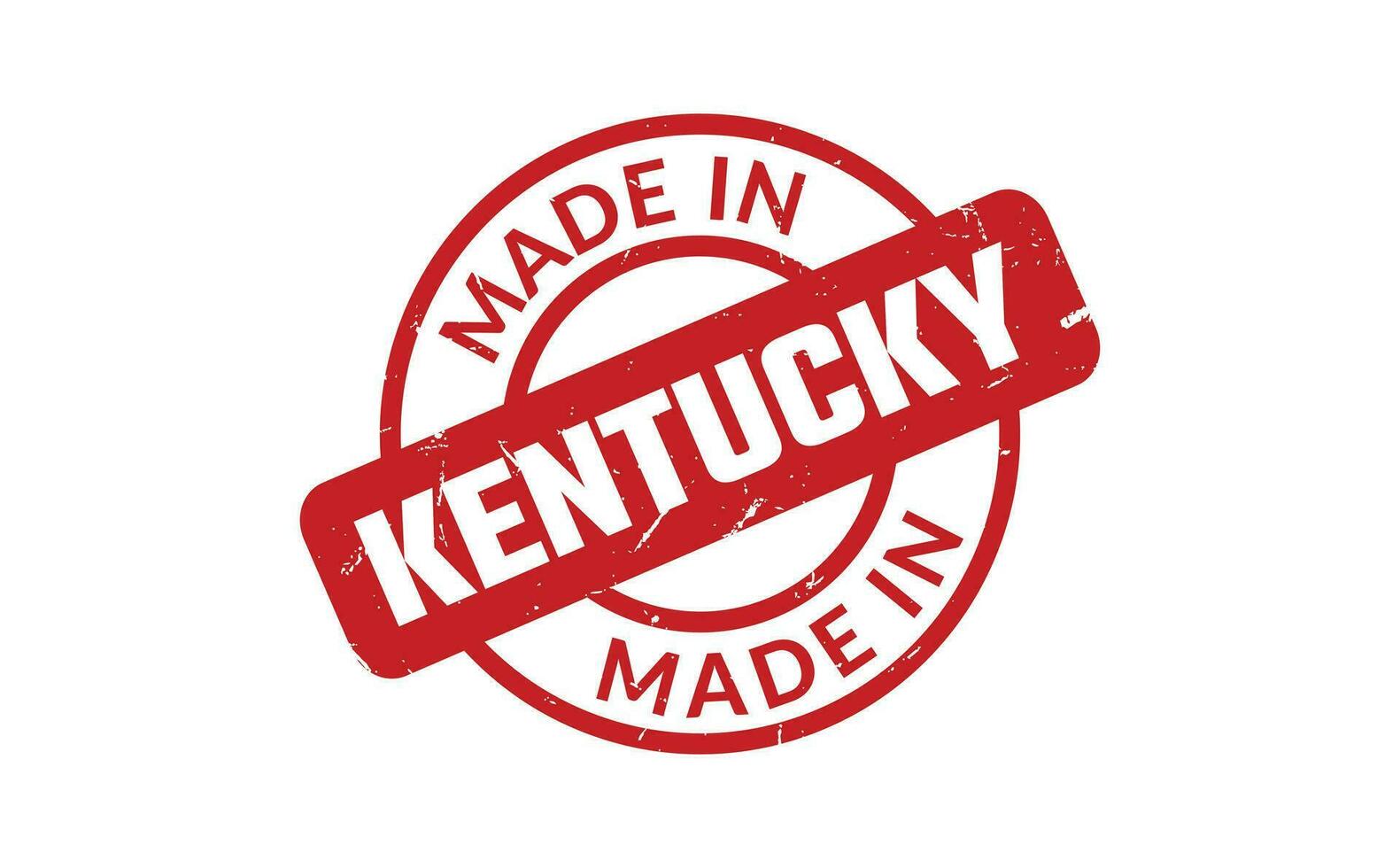 fabriqué dans Kentucky caoutchouc timbre vecteur