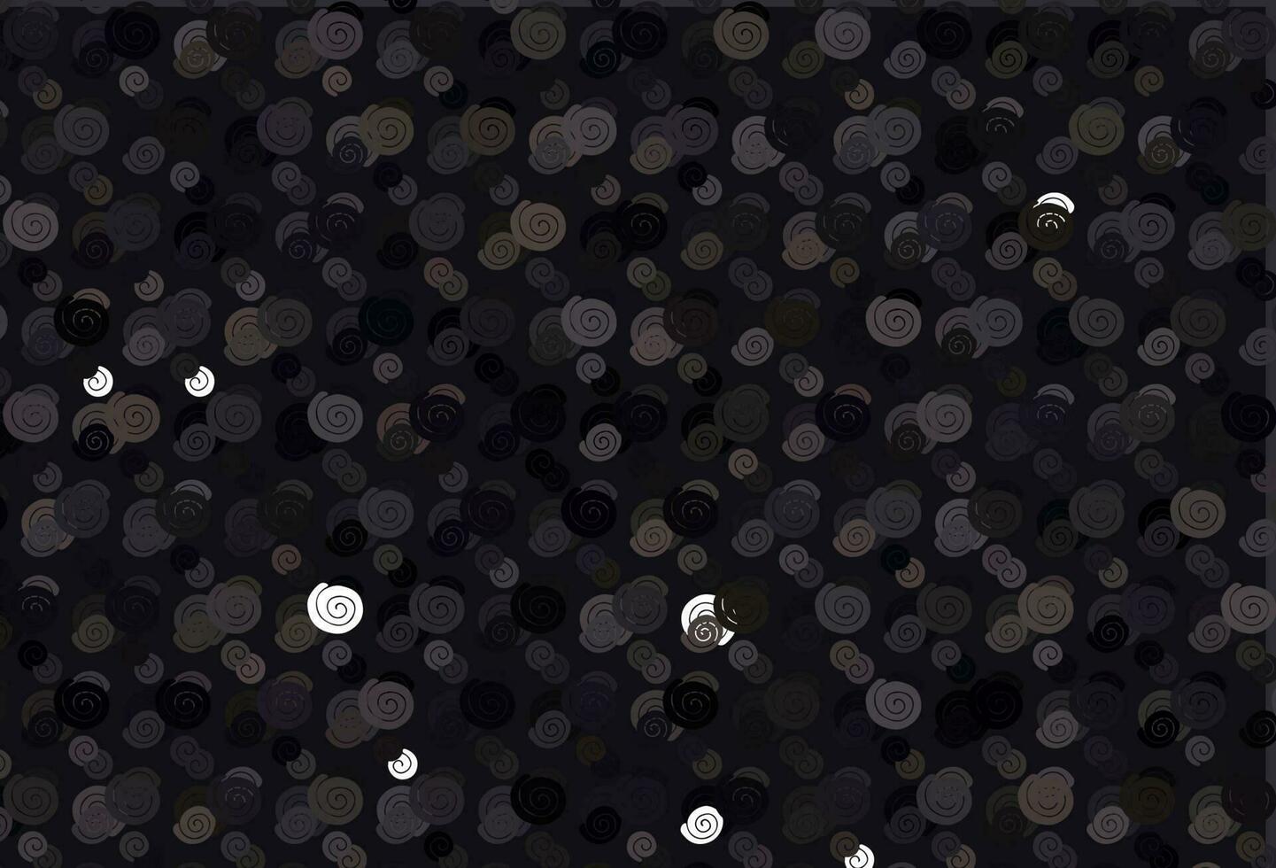 motif vectoriel noir clair avec des formes de bulles.