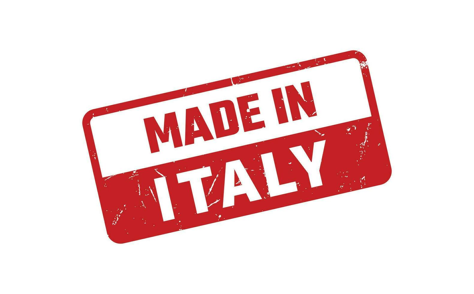 fabriqué dans Italie caoutchouc timbre vecteur