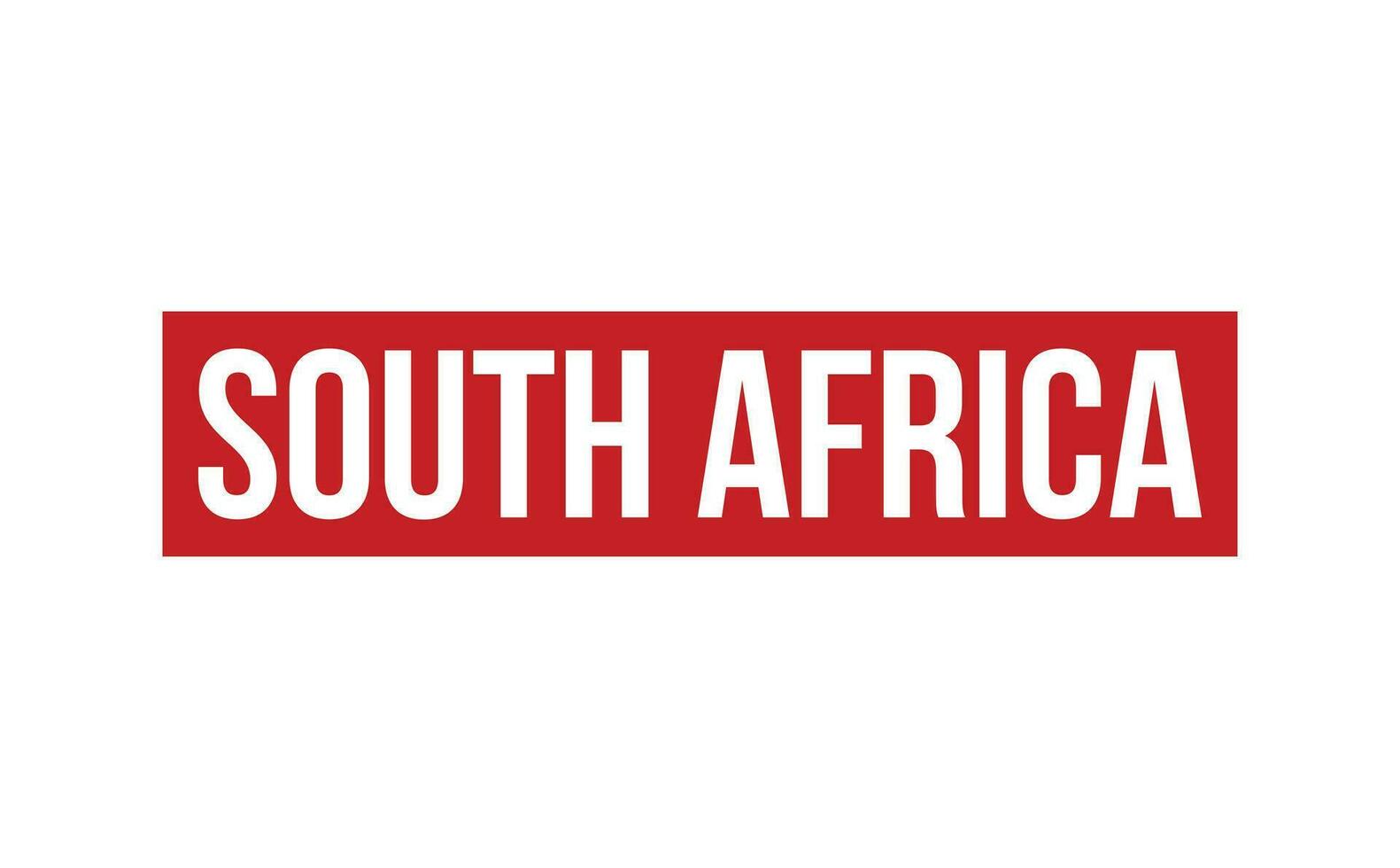 Sud Afrique caoutchouc timbre joint vecteur
