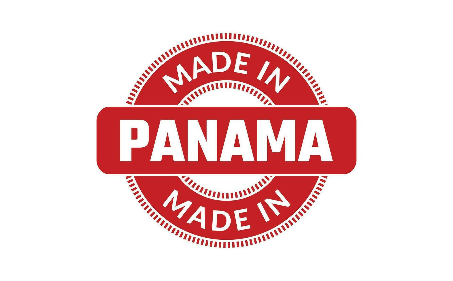 fabriqué dans Panama caoutchouc timbre vecteur