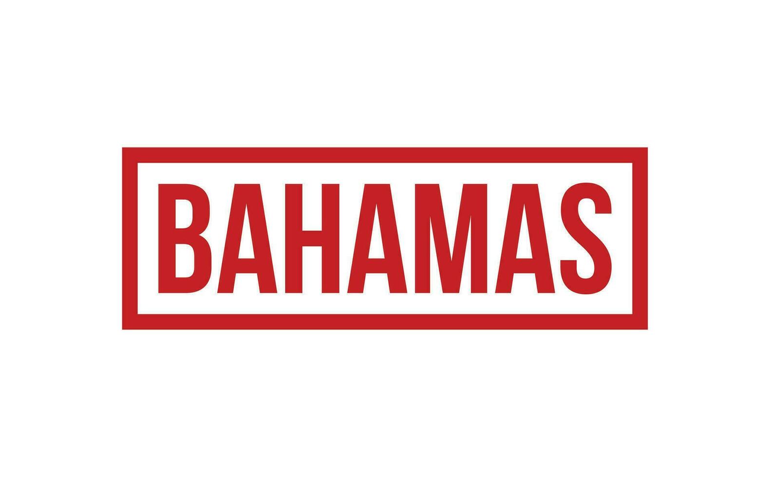 Bahamas caoutchouc timbre joint vecteur