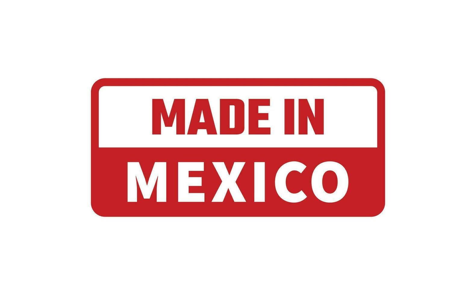 fabriqué dans Mexique caoutchouc timbre vecteur