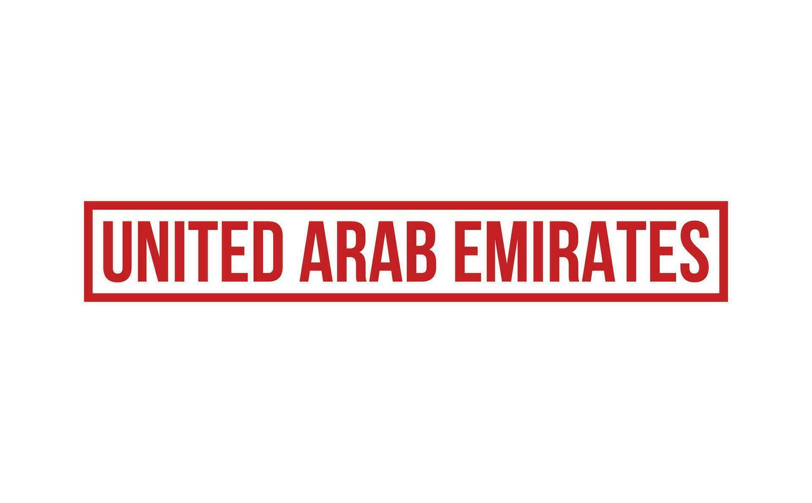 uni arabe émirats caoutchouc timbre joint vecteur