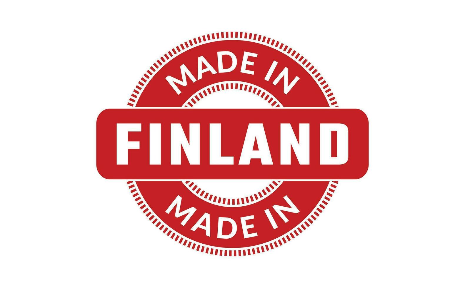 fabriqué dans Finlande caoutchouc timbre vecteur