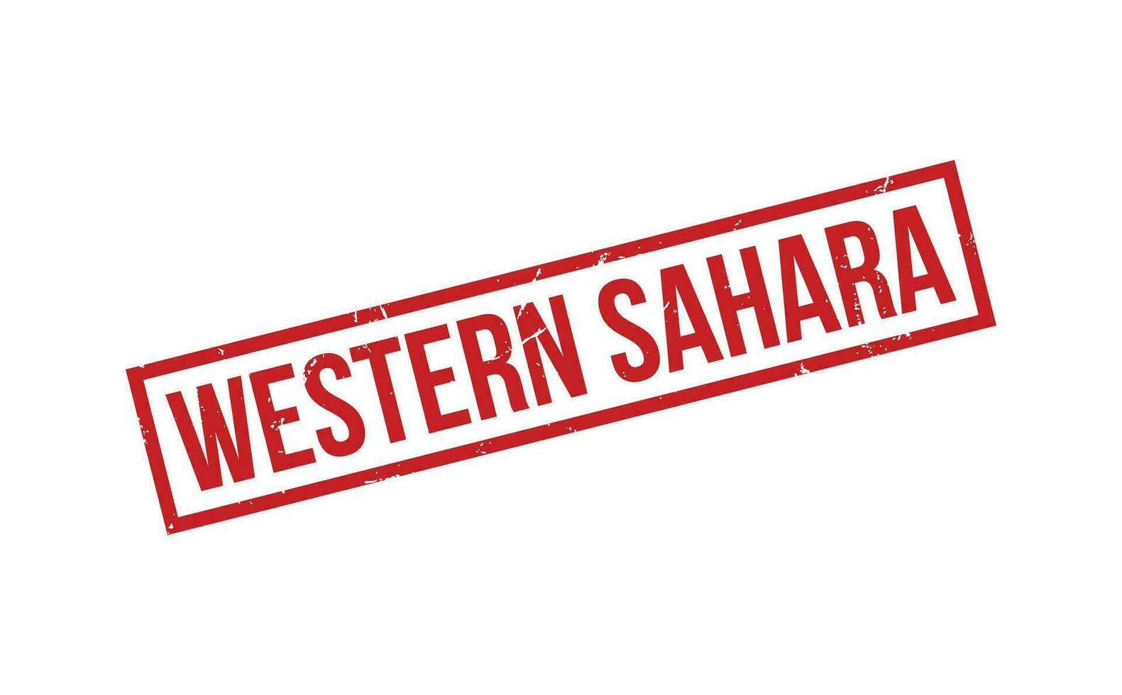 occidental Sahara caoutchouc timbre joint vecteur