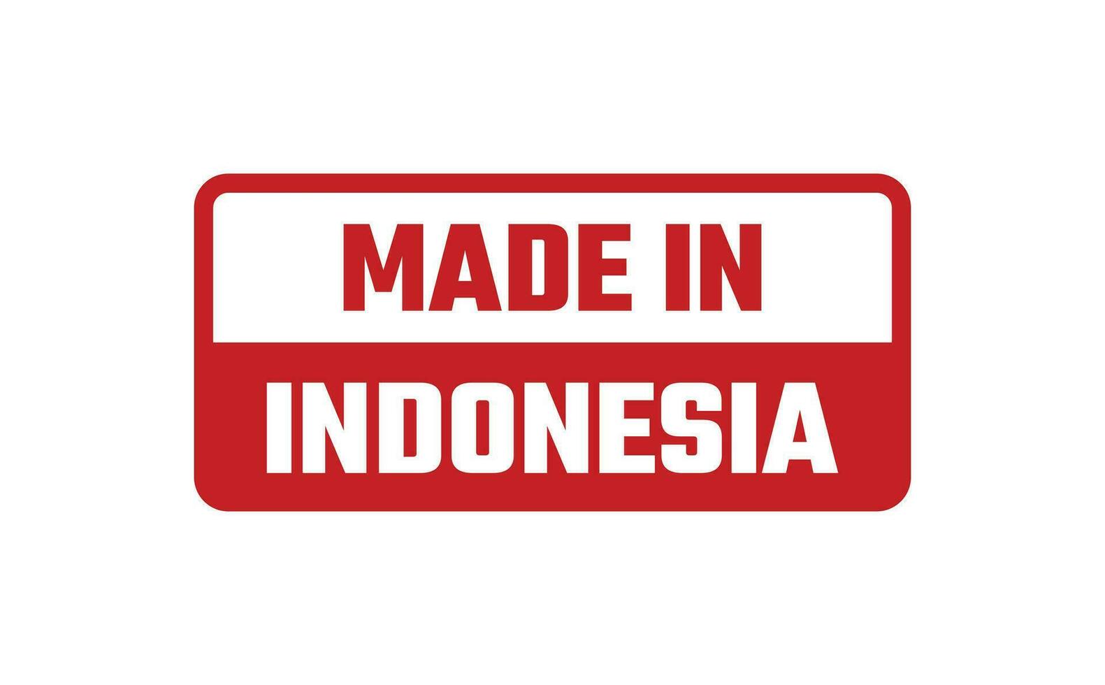 fabriqué dans Indonésie caoutchouc timbre vecteur