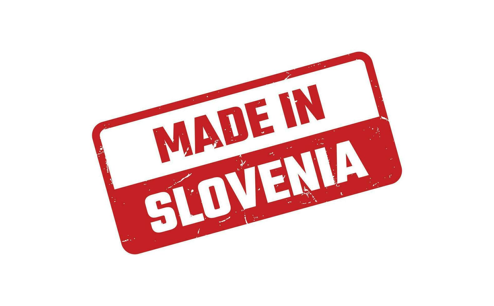 fabriqué dans slovénie caoutchouc timbre vecteur