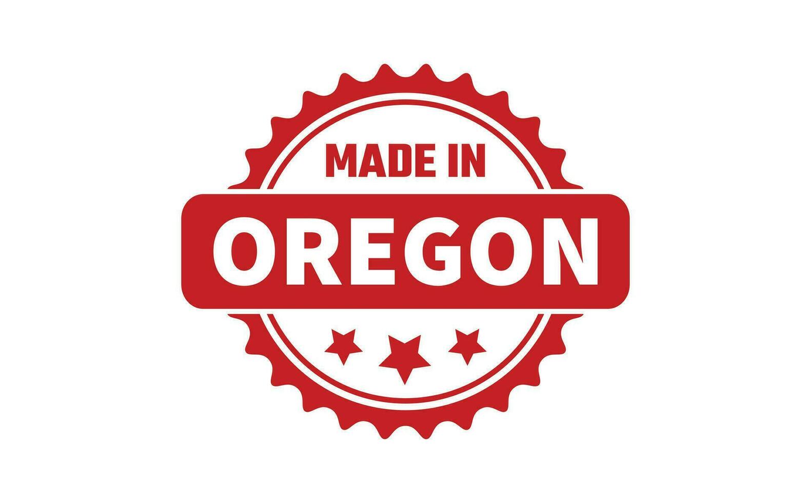 fabriqué dans Oregon caoutchouc timbre vecteur