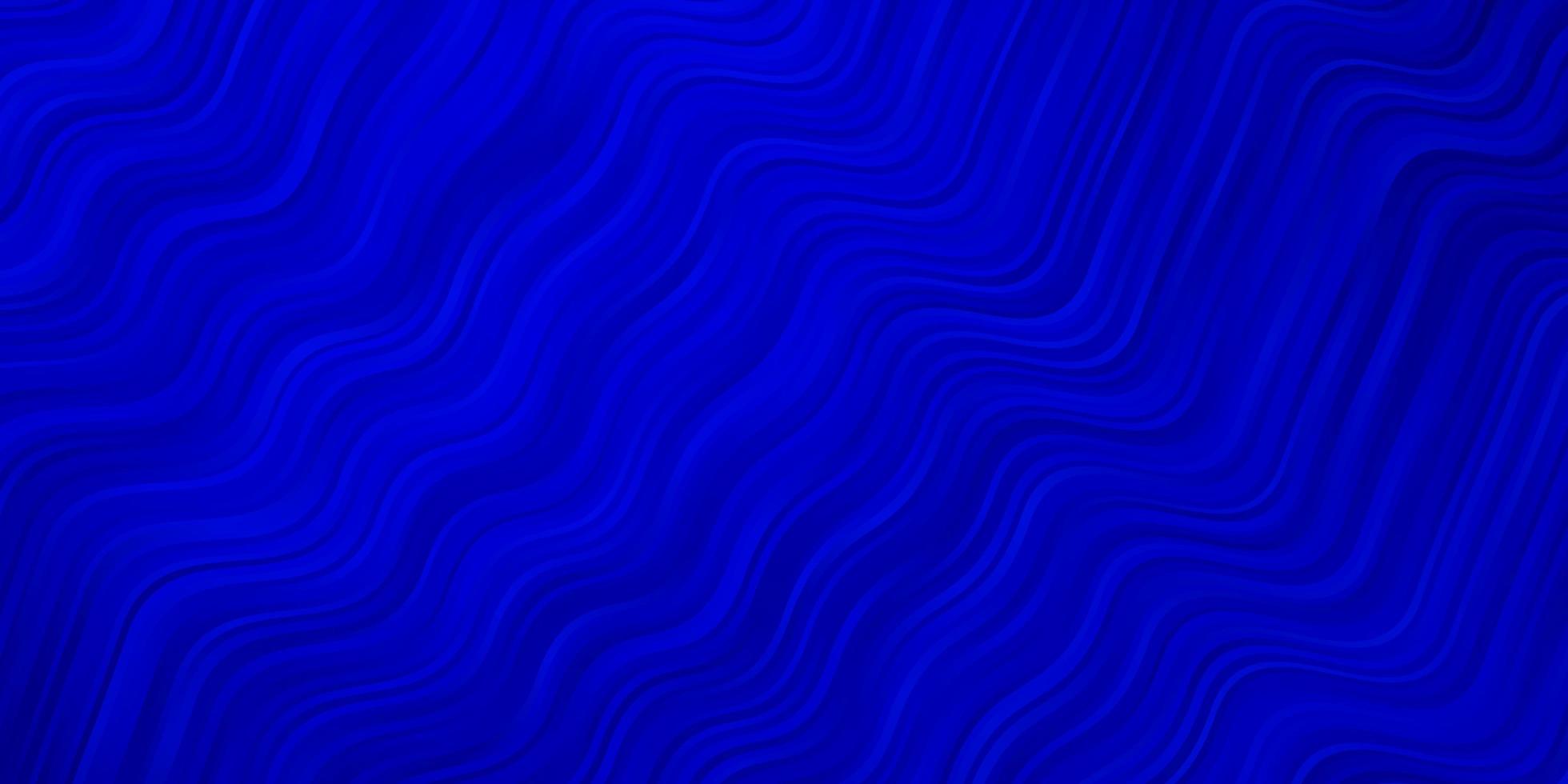 fond de vecteur bleu foncé avec des courbes toute nouvelle illustration colorée avec un design intelligent de lignes pliées pour vos promotions