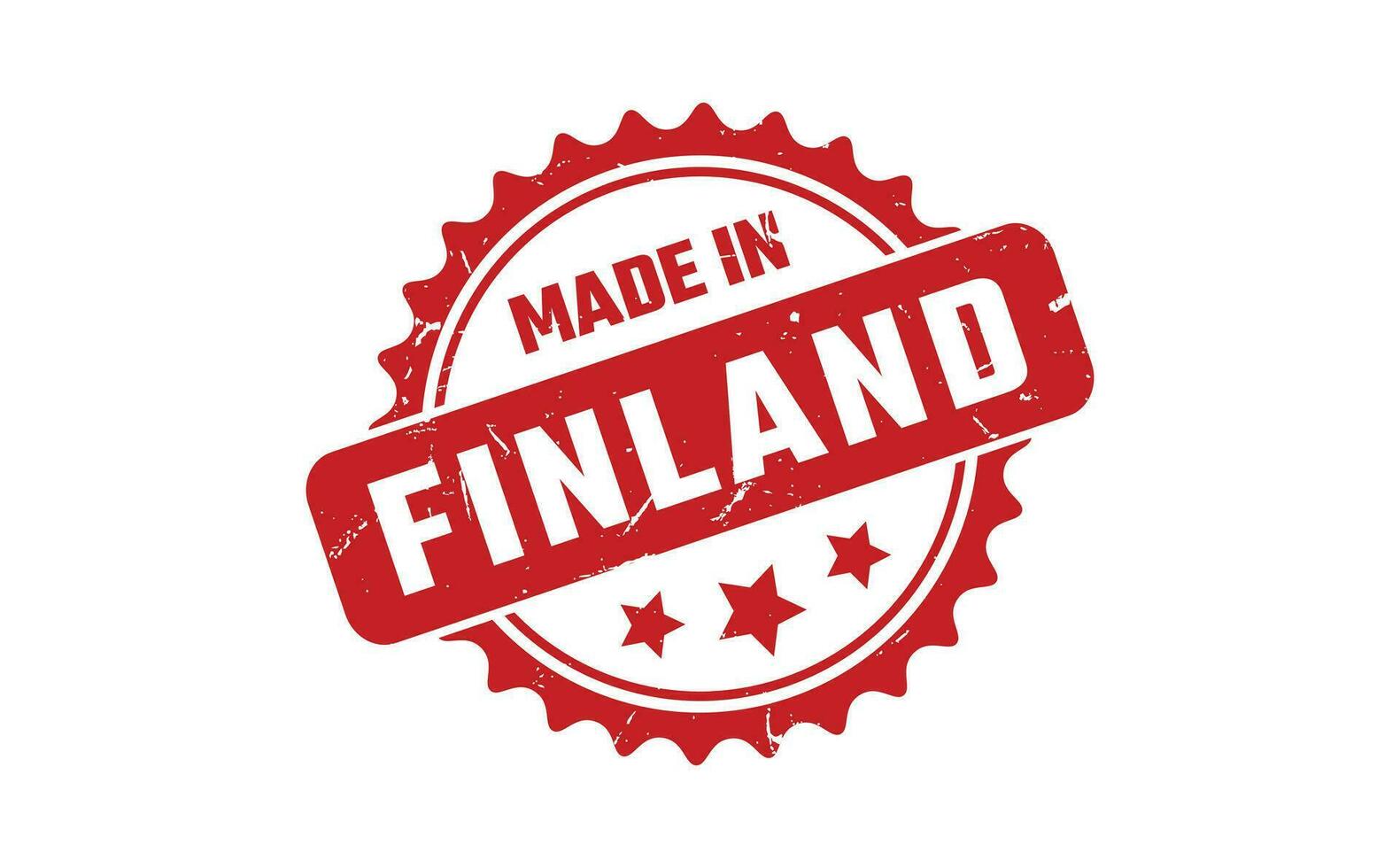 fabriqué dans Finlande caoutchouc timbre vecteur