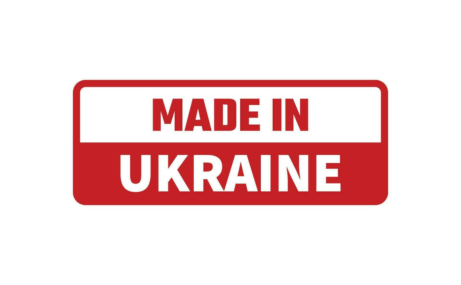 fabriqué dans Ukraine caoutchouc timbre vecteur