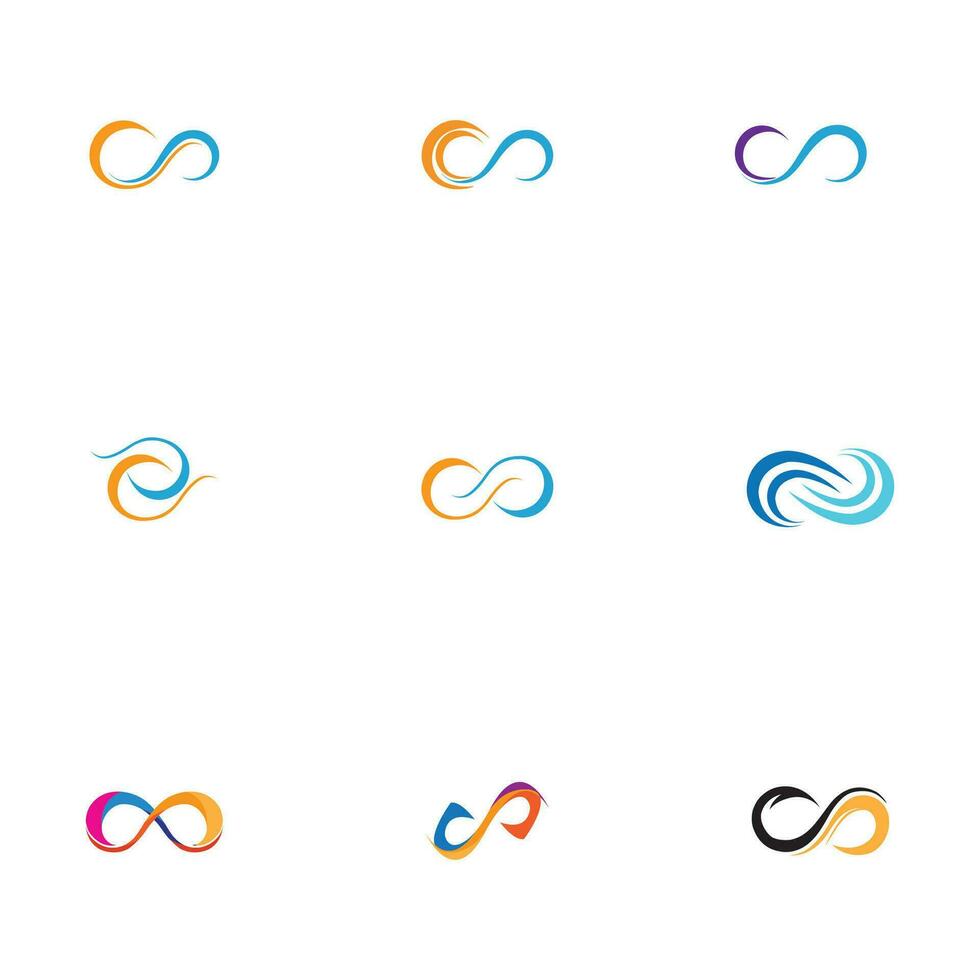 infini logo et symbole vecteur