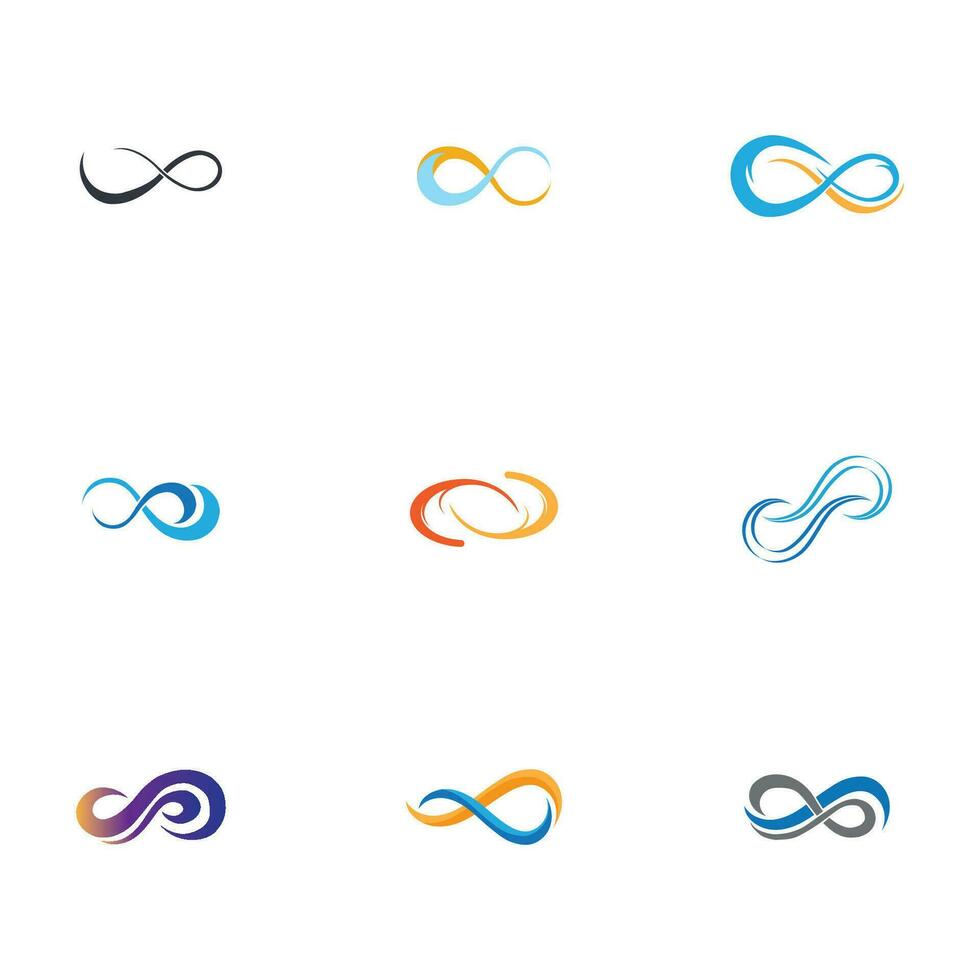 infini logo et symbole vecteur