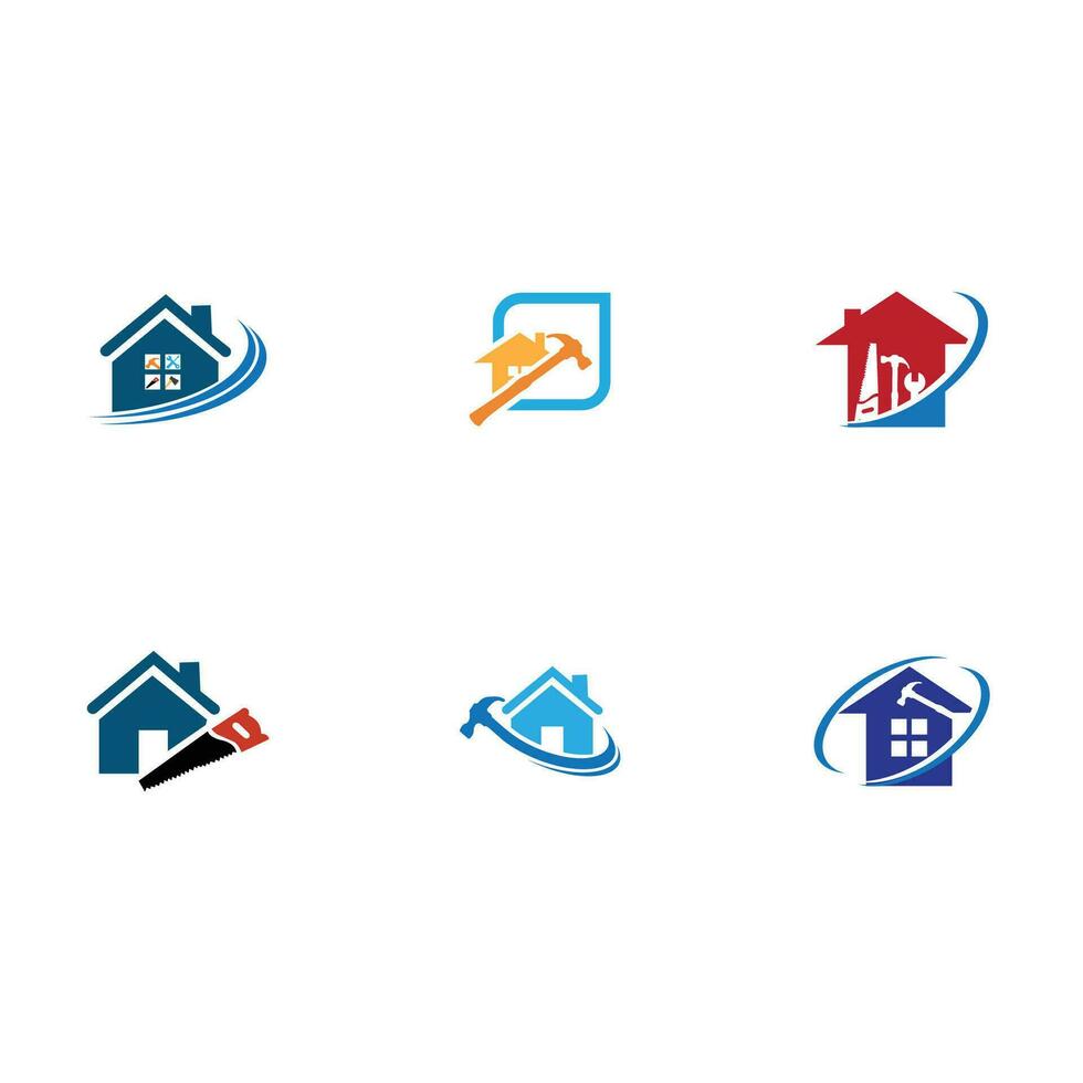 maison réparation logo images illustration conception vecteur
