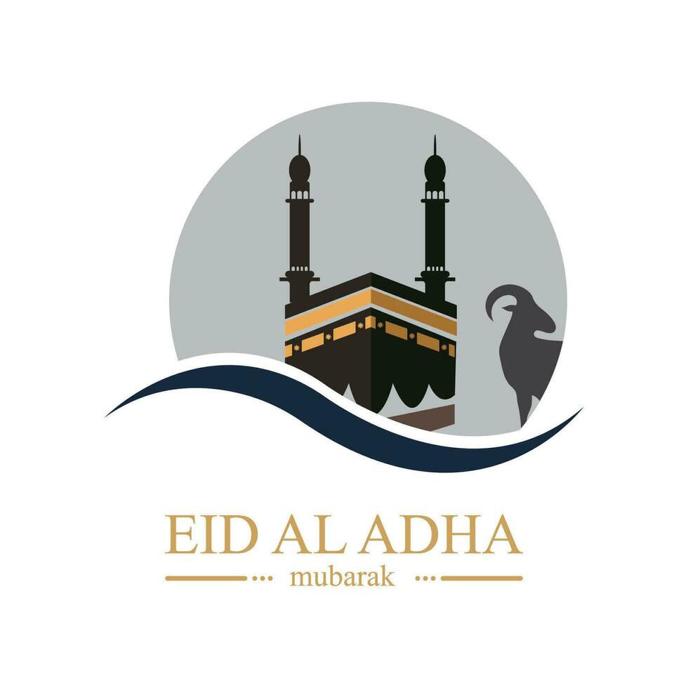 illustration vecteur graphique de eid Al adha logo conception