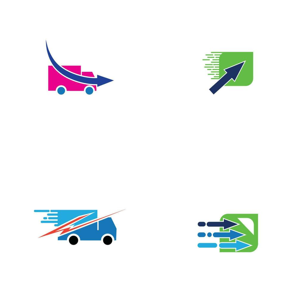 livraison Solution logo conception, livraison service, livraison Express logo conception, livraison homme courrier en portant boîte, logo conception vecteur modèle négatif