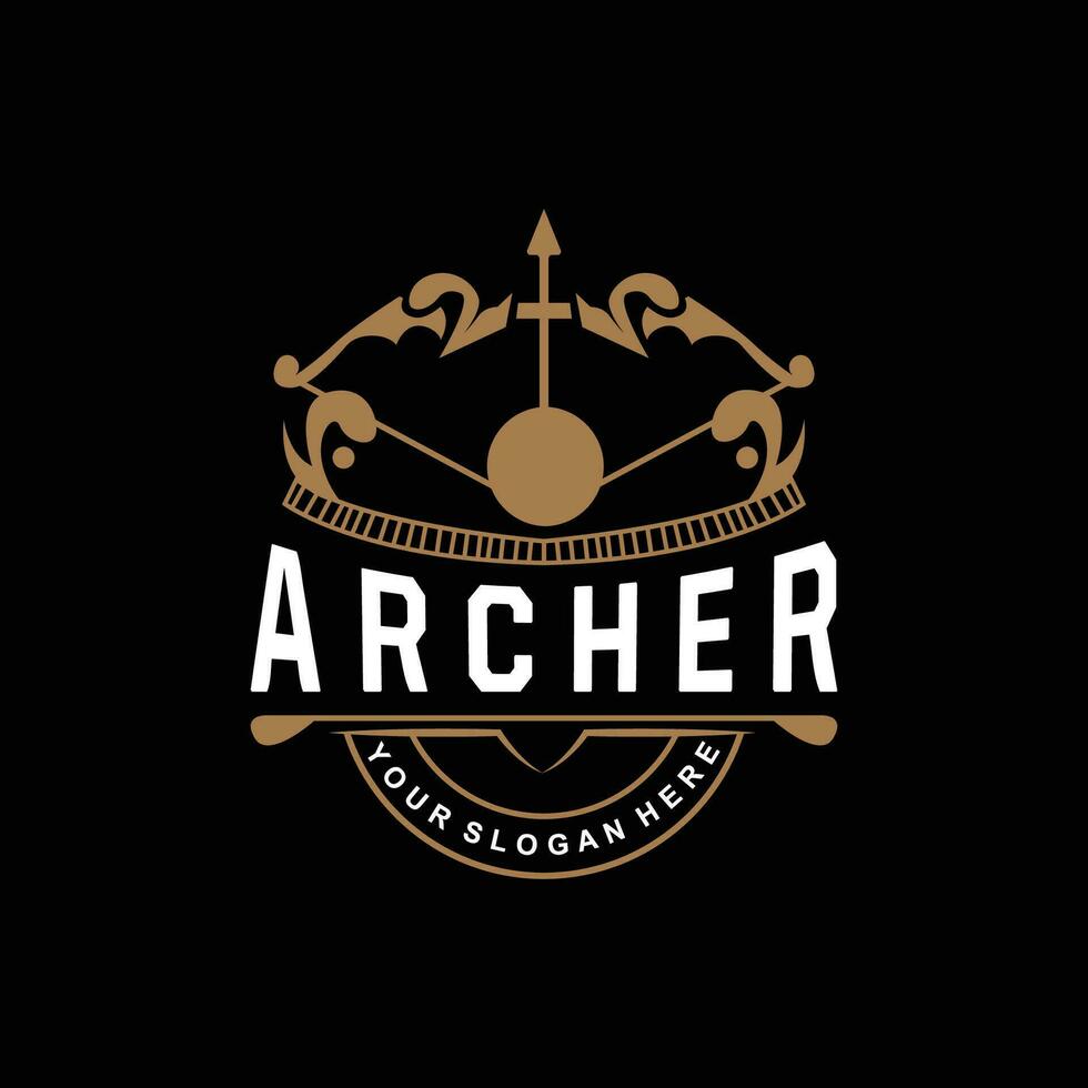 archer logo, tir à l'arc La Flèche vecteur, élégant Facile minimaliste conception, icône symbole illustration modèle vecteur