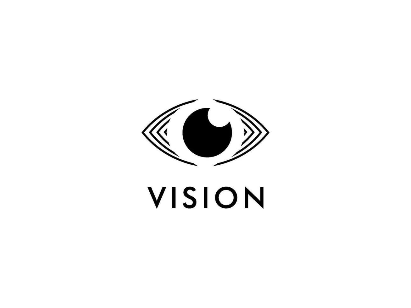 abstrait œil vision logo, Créatif vision logo vecteur modèle