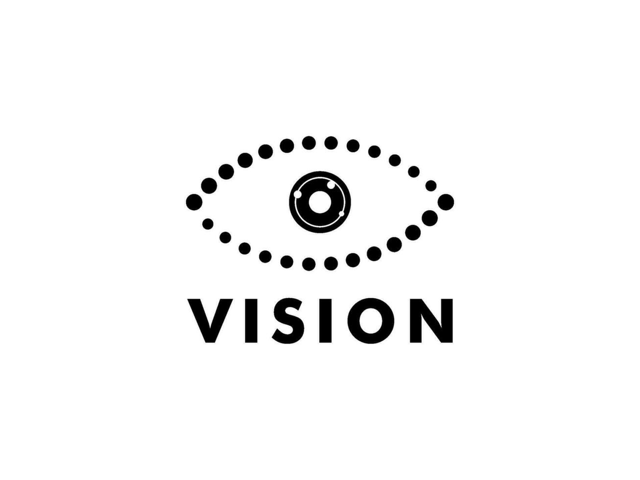 abstrait œil vision logo, Créatif vision logo vecteur modèle