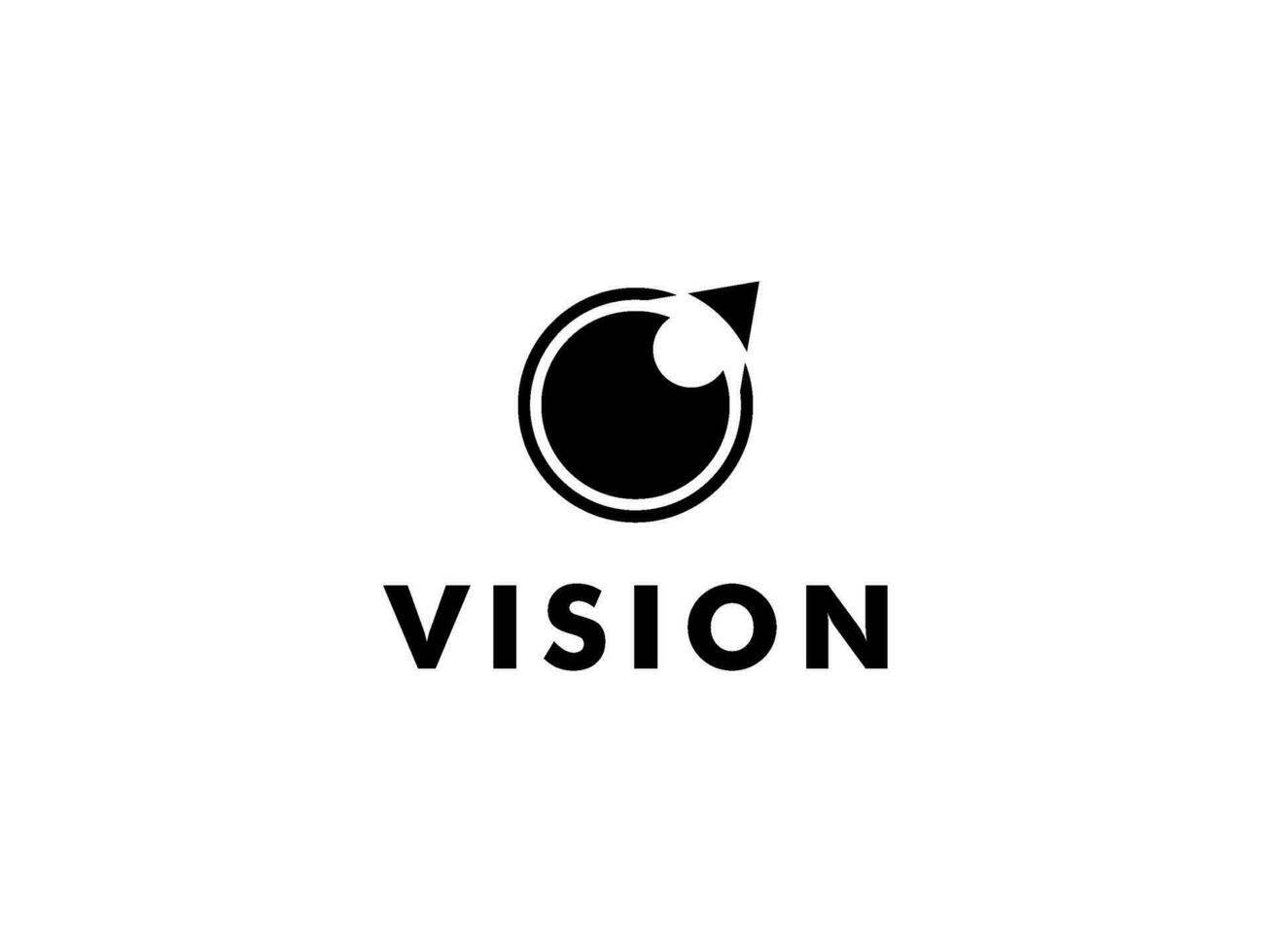 abstrait œil vision logo, Créatif vision logo vecteur modèle