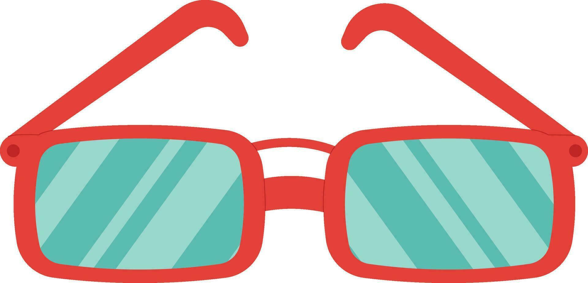 plage des lunettes illustration vecteur