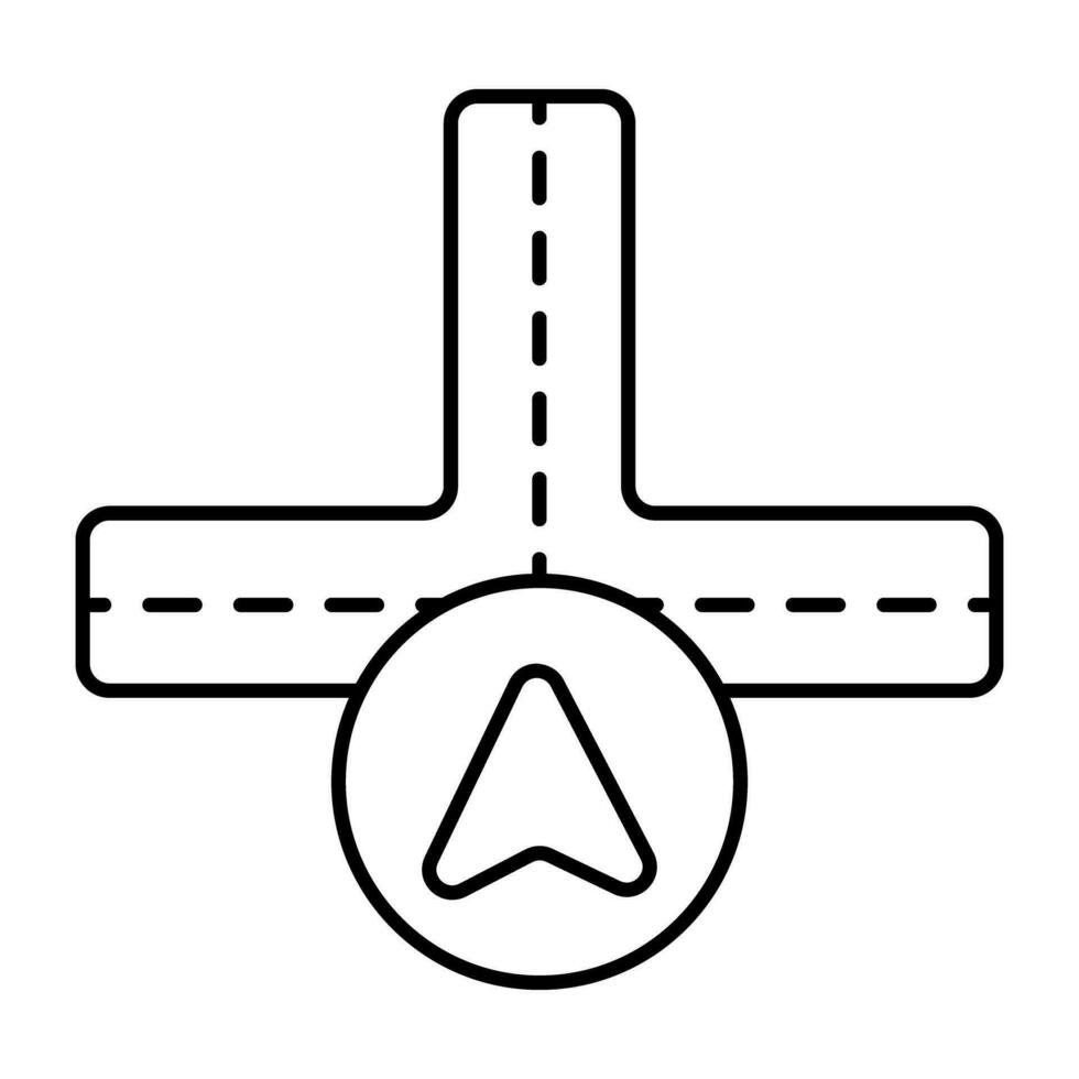 moderne conception icône de la navigation La Flèche vecteur