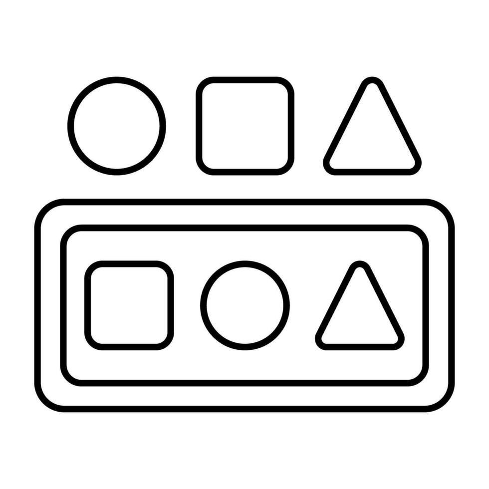 mathématiques formes vecteur, géométrique formes icône vecteur