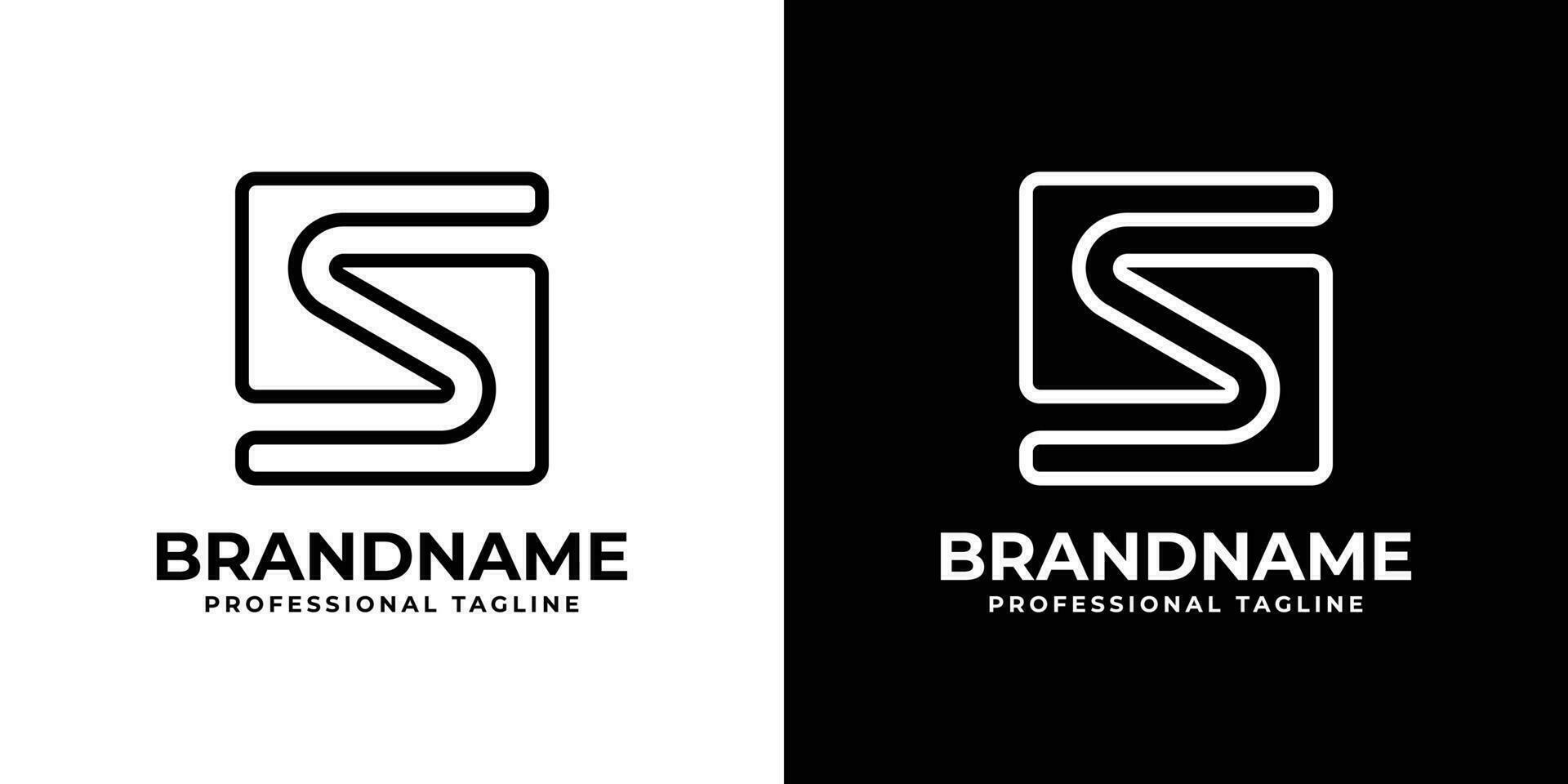 moderne lettre s logo, adapté pour tout affaires avec s initial. vecteur