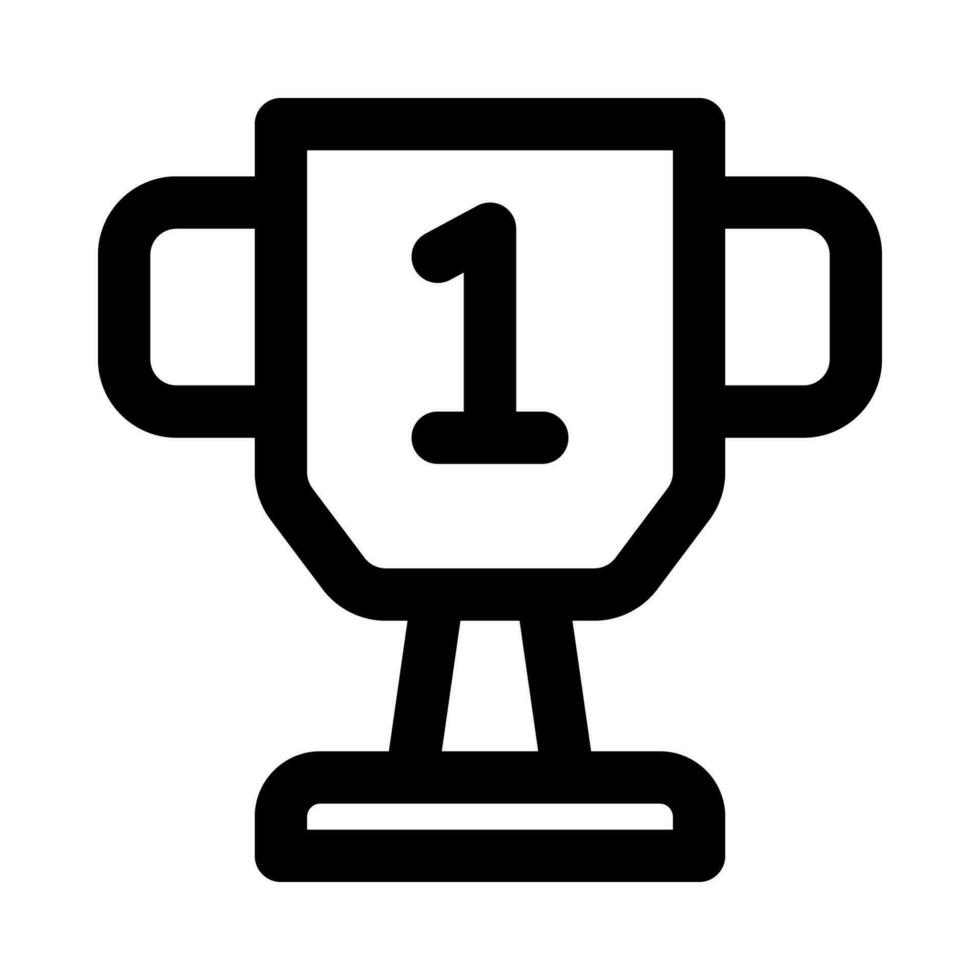 icône de trophée pour votre site Web, mobile, présentation et conception de logo. vecteur