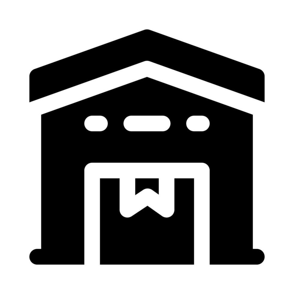 icône d'entrepôt pour votre site Web, mobile, présentation et conception de logo. vecteur