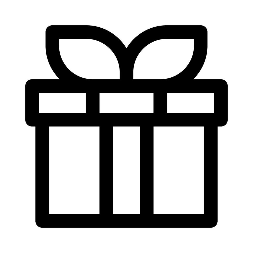 icône de cadeau pour votre site Web, mobile, présentation et conception de logo. vecteur