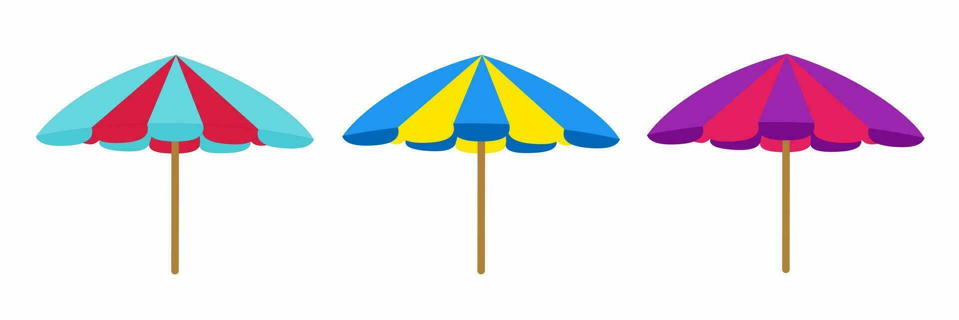 coloré parapluie icône vecteur illustration. Stock vecteur icône d'illustration.