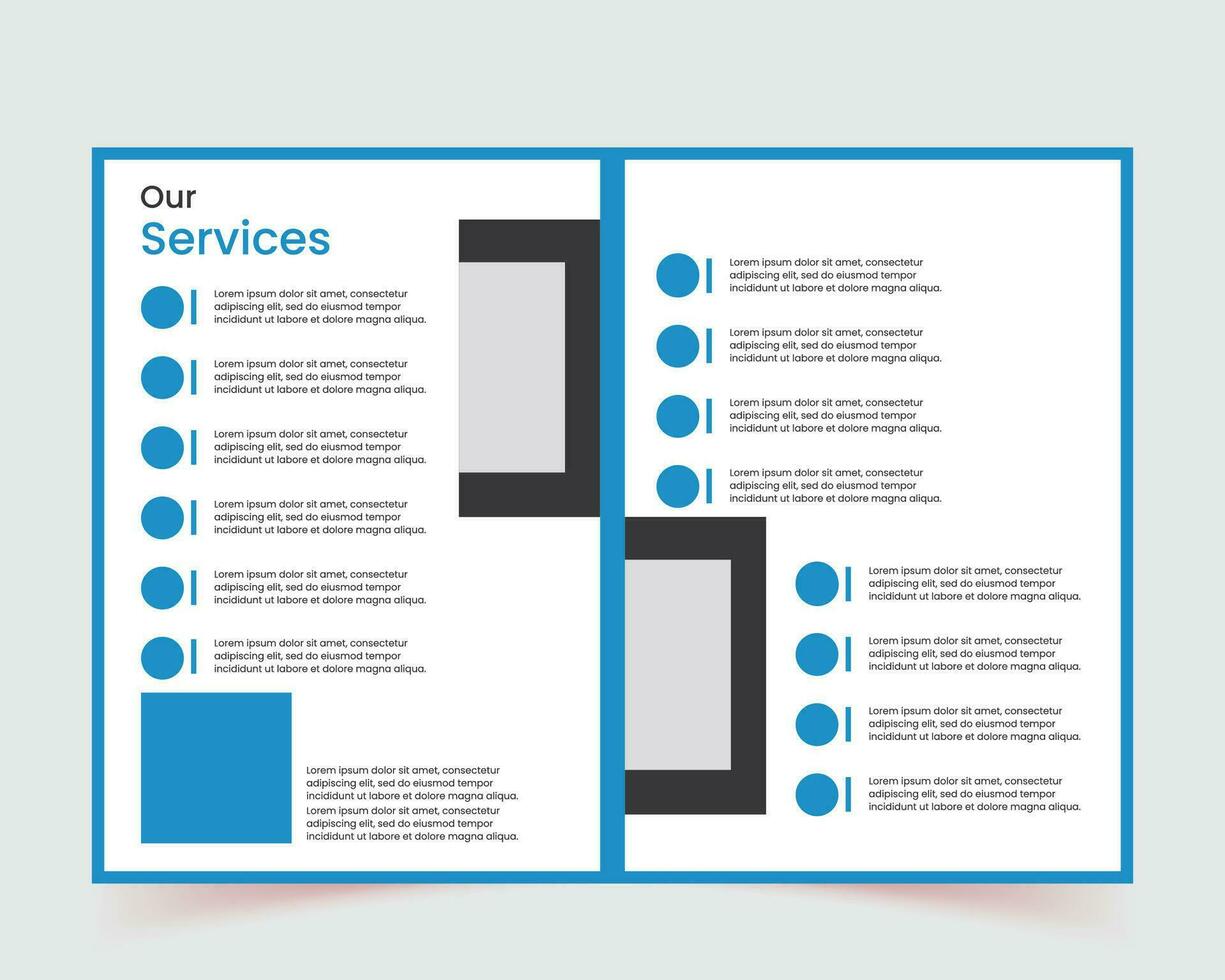 brochure Créatif conception, branché minimaliste plat conception, verticale a4 format, prospectus, entreprise profil, polyvalent modèle avec couverture, retour et à l'intérieur pages vecteur