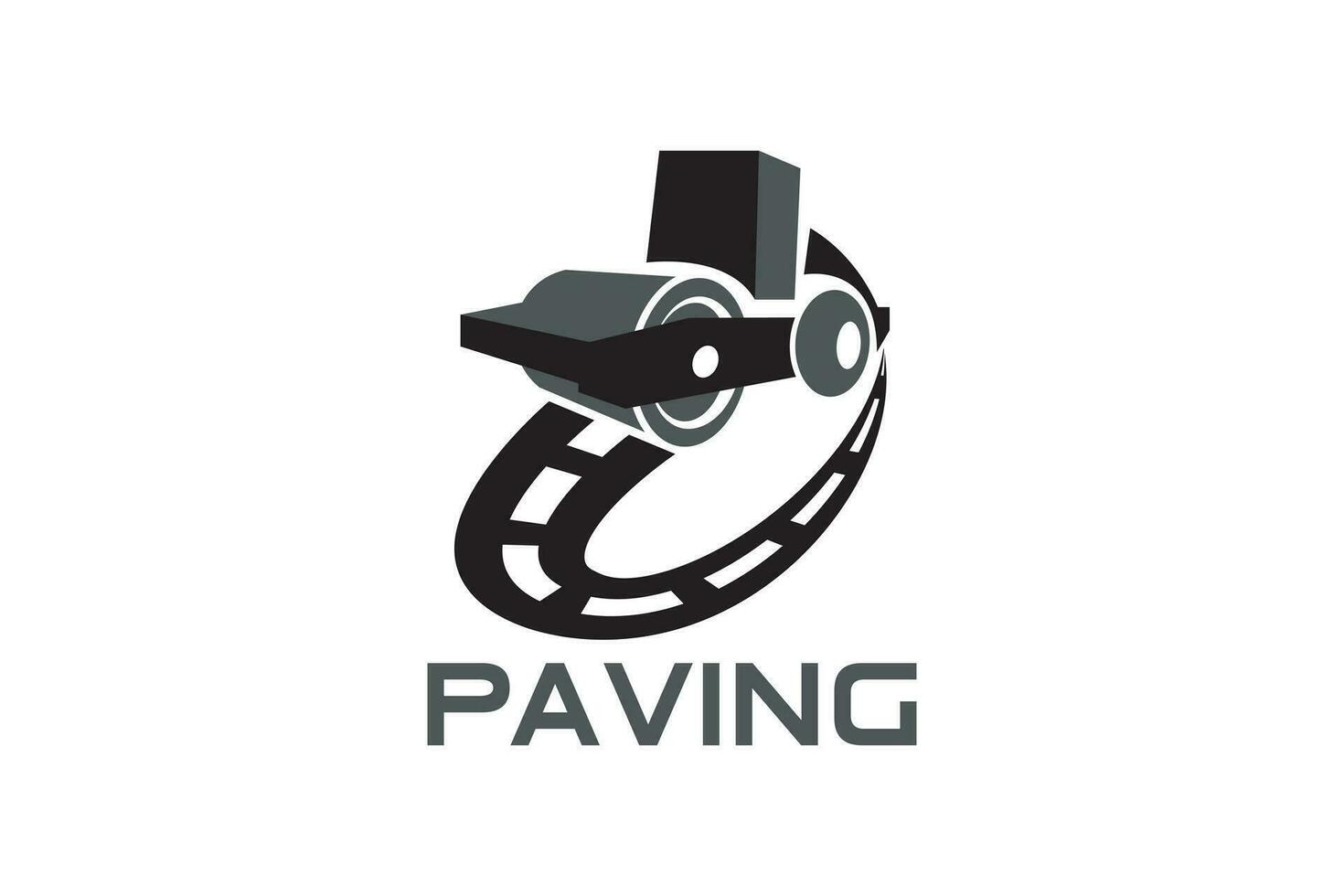 pavage machine logo conception modèle vecteur