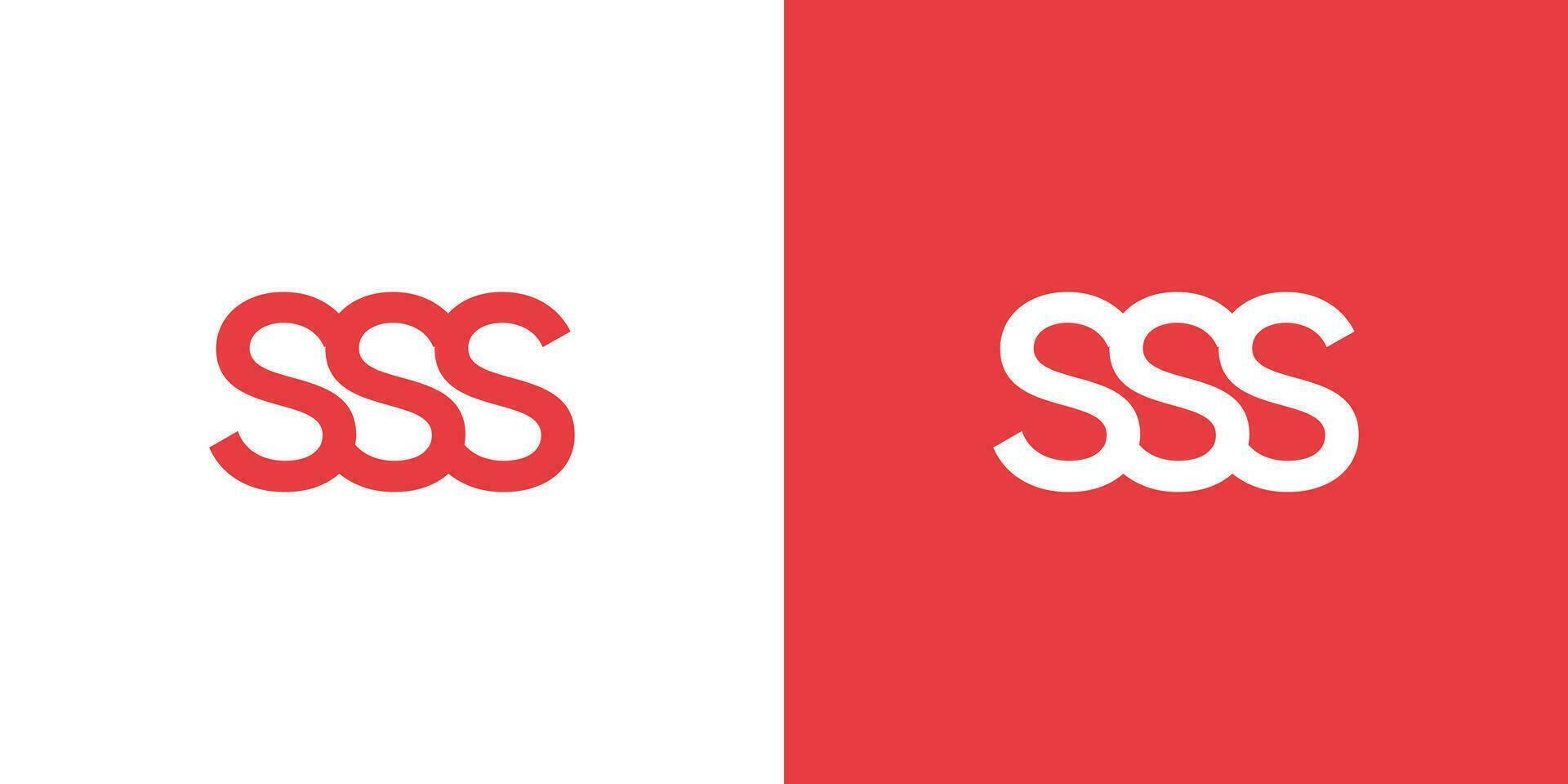 lettre s s s logo conception vecteur modèle