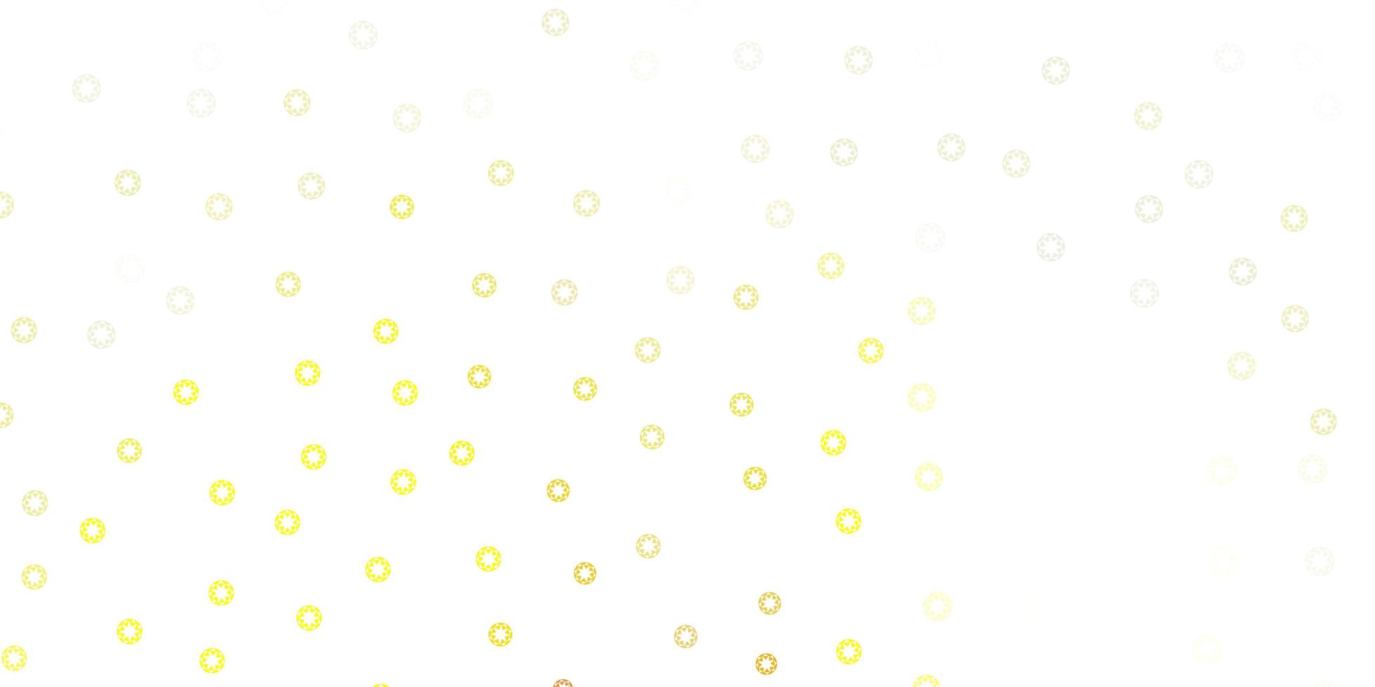 modèle vectoriel jaune rouge clair avec des cercles
