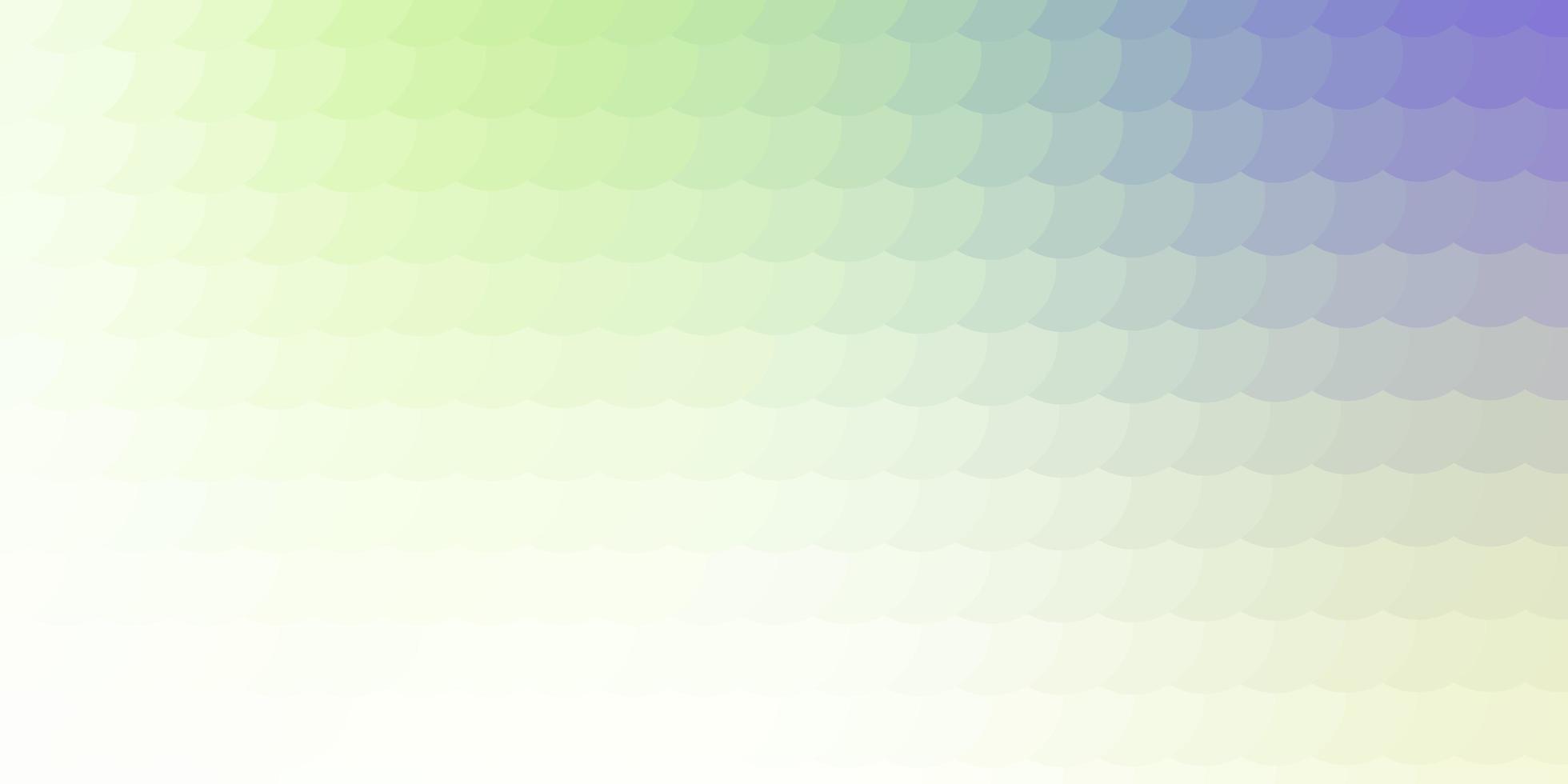 modèle vectoriel vert clair avec illustration de cercles avec ensemble de sphères abstraites colorées brillantes pour les bannières d'affiches