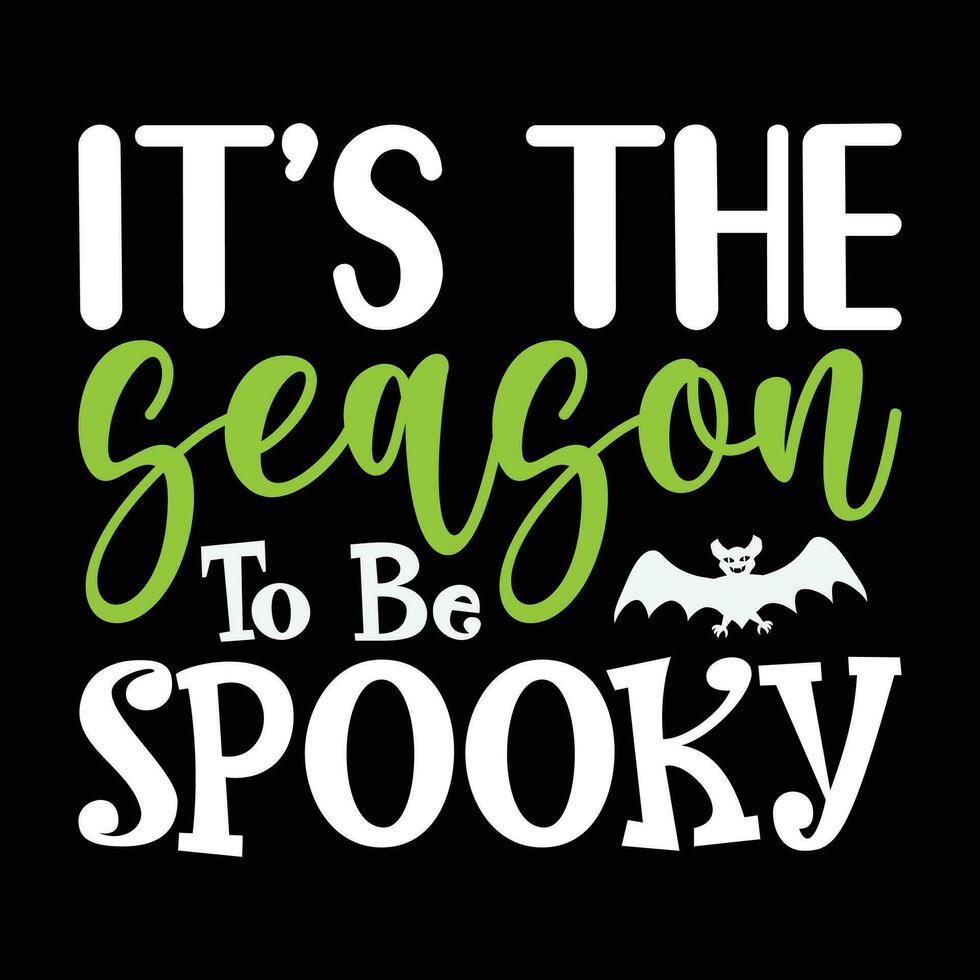 c'est le saison à être sinistre, content Halloween vecteur
