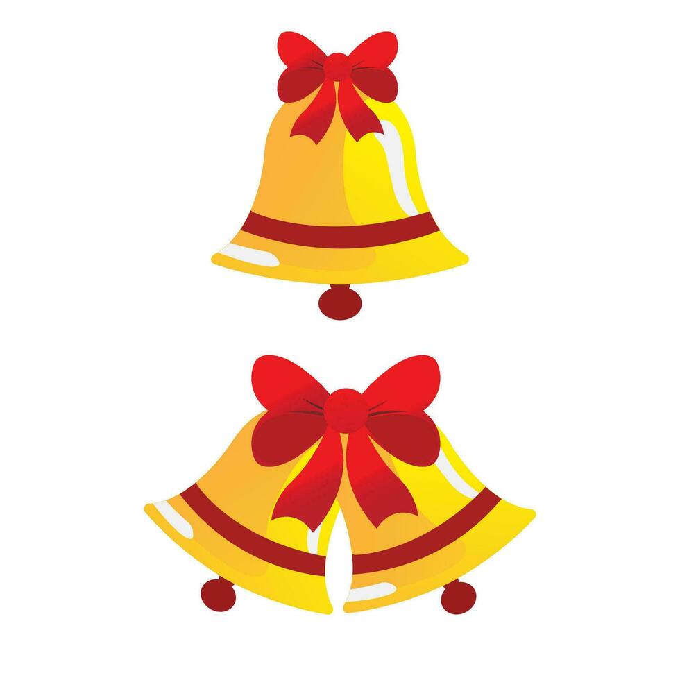 Noël cloche clipart vecteur