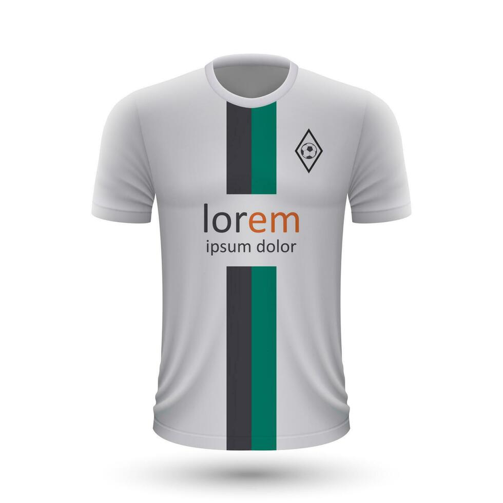 réaliste football chemise Borussia münchengladbach vecteur