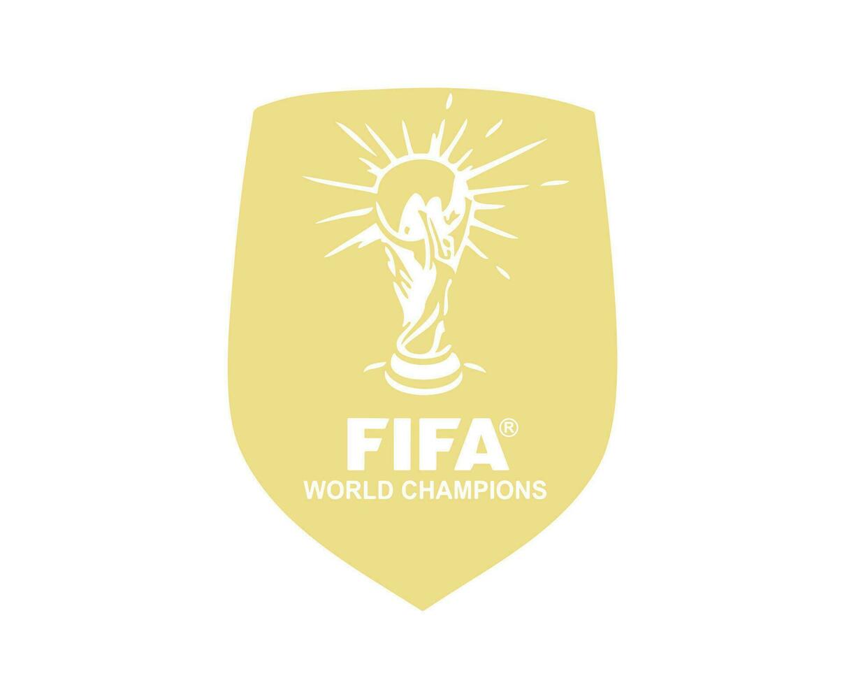 fifa monde champion badge logo symbole abstrait conception vecteur illustration